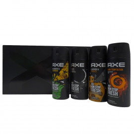 Axe pack bodyspray 4X150 ml. Caja mixta.