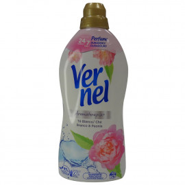 Vernel concentrated softener 76 dose 1,520 l. Aromatherapy white tea & peony.