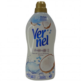 Vernel suavizante concentrado 1,520 l. Aromaterapia agua de coco & minerales.