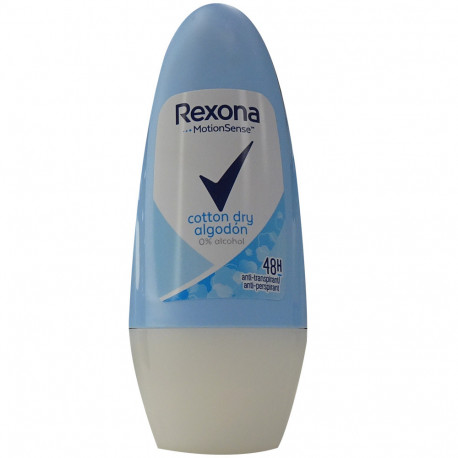 Rexona desodorante roll-on 50 ml. Cotton Dry.