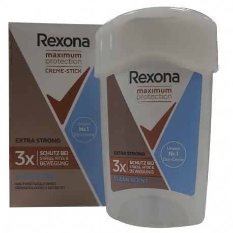 Kan i går Renovering Rexona stick deodorant 45 ml. Maximum protection clean scent. - Tarraco  Import Export
