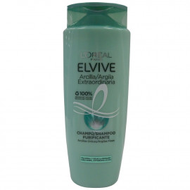 L'Oréal Elvive champú 700 ml. Arcilla extraordinaria cabellos grasos.