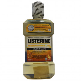 Listerine antiseptico bucal 500 ml. Genjibre y lima.