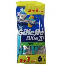 Gillette Blue II plus maquinilla 5+1 u. Slalom.