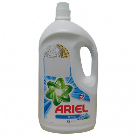 Ariel detergent gel 66 dose 3,630 ml. Alpine.