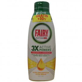 Fairy lavavajillas gel 840 ml. Platinum extra brillo.