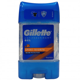 Gillette desodorante stick gel 70 ml. Sport Triumph.