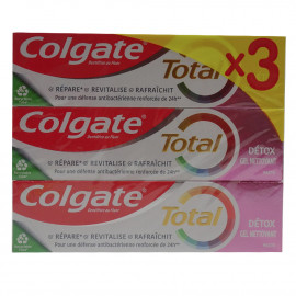 Colgate pasta de dientes 3X75 ml. Detox purifying.