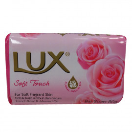Lux pastilla de jabón 80 gr. Soft touch.