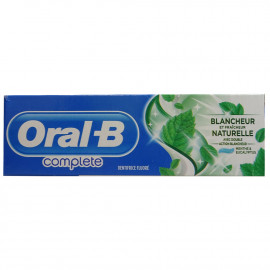 Oral B pasta de dientes 75 ml. Complete natural fresh.
