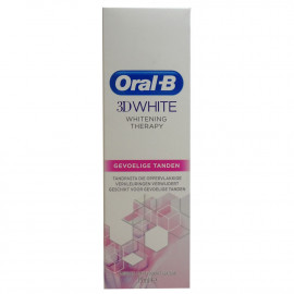 Oral B pasta de dientes 75 ml. 3D Whitening therapy dientes sensibles.