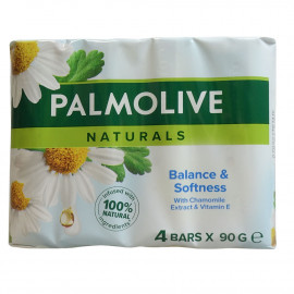 Palmolive pastilla de jabón 4X90 gr. Camomila.