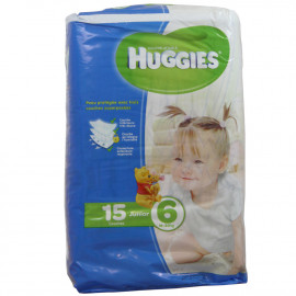 Huggies nappies Junior size 6, 16-30 kg. 15 u.
