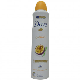 Dove desodorante spray 250 ml. Go Fresh passion fruit.