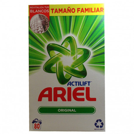 Ariel powder detergent 80 dose. Original.
