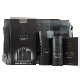 AXE Black toiletry bag. Bodyspray 150 ml. + Shower Gel 250 ml. + Eau de toilette 100 ml.