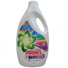Ariel detergente gel 40 dosis 2,200 ml. Extra cuidado color.
