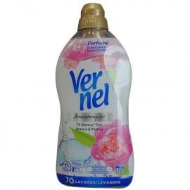 Vernel concentrated softener 70 dose 1,260 l. Aromatherapy peony & white tea.