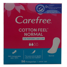 Carefree protege slip 56 u. Normal cotton feel.