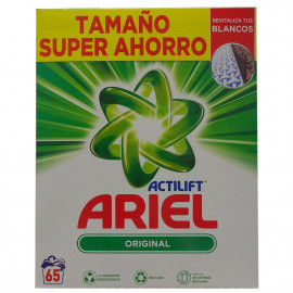 Ariel powder detergent 65 dose. Original.