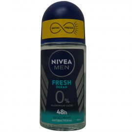 Nivea desodorante roll-on 50 ml. Men Fresh Ocean.