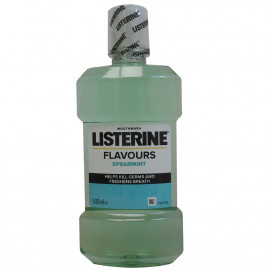 Listerine antiséptico bucal 500 ml. Hierbabuena.