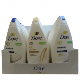 Dove display bath gel 450 ml. 18 u. Original & Silk.
