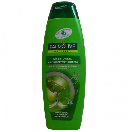 Palmolive shampoo 350 ml. Silky shine effect aloe vera.