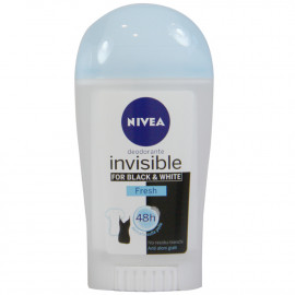 Nivea deodorant stick 40 ml. Black & white invisible fresh.