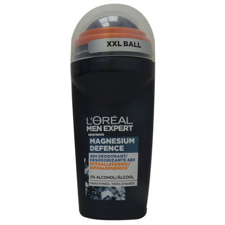 L'Oreal men expert roll-on deodorant 50 ml. Magnesium defence.