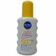 Nivea Sun solar milk spray 200 ml. Sensitive skin F50.
