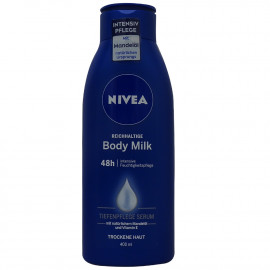Nivea body milk 400 ml. Nutritivo piel muy seca.