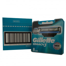 Gillette Mach 3 cuchillas 8 u. XL Minibox.