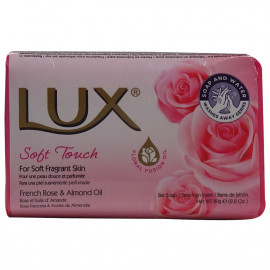 Lux pastilla de jabón 80 gr. Soft touch.