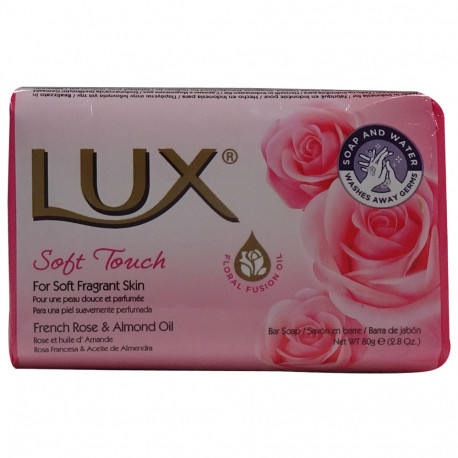 Lux pastilla de jabón 80 gr. Pink soft.