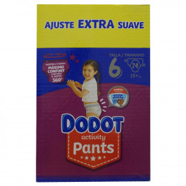 Dodot diaper panty 74 u. +15 kg. Size 6.