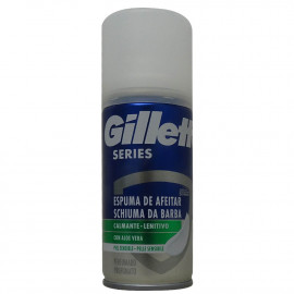 Gillette series shave foam 100 ml. Sensitive Aloe vera.