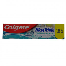 Colgate pasta de dientes 100 ml. Max White cristales blancos.