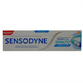 Sensodyne pasta de dientes 75 ml. Esmalte y sensibilidad menta.