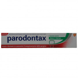 Parodontax pasta de dientes 75 ml. Frescor diario.