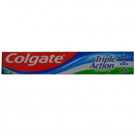 Colgate pasta de dientes 75 ml. Triple acción.