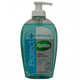 Radox liquid handwash 250 ml. Anti-bacterial replenish thyme & tea tree.