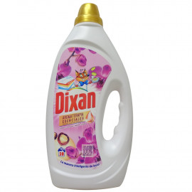 Dixan gel detergent 28 dose 1,400 l. Aromatherapy orchid & macadamia oil.