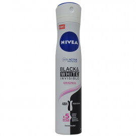 Nivea desodorante spray 200 ml. Black & white invisible original.