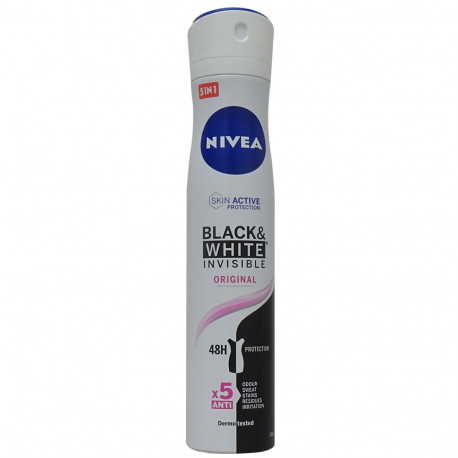 Nivea desodorante spray 200 ml. Women Invisible Black & White.