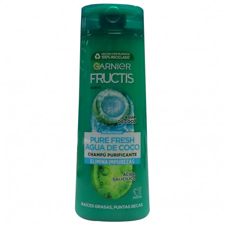 Garnier Fructis shampoo 380 ml. Pure fresh coconut water.