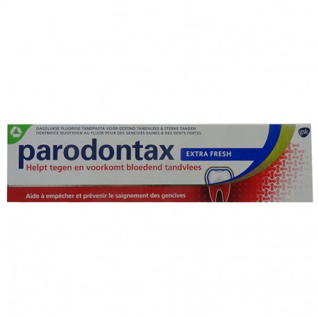 Parodontax toothpaste 75 ml. Extra fresh.