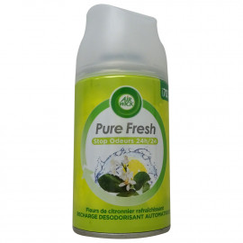 Air wick ambientador recambio spray 250 ml. Pure fresh lemon flowers.