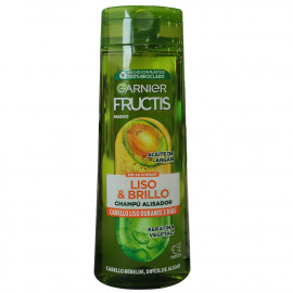 Garnier Fructis shampoo 380 ml. Smooth and shiny with vegetable keratin.