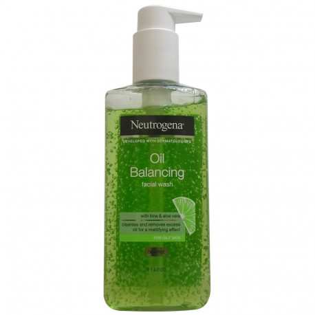 Neutrogena face gel 200 ml. Oil balancing with lime and aloe vera oily skin.
